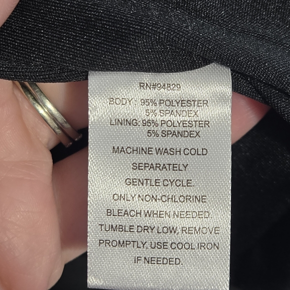 Derek Heart Black Midi Dress - Picture 5 of 6